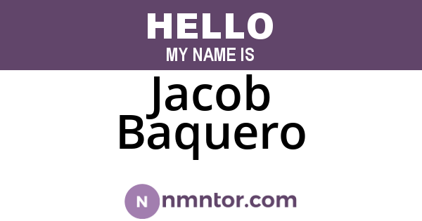 Jacob Baquero