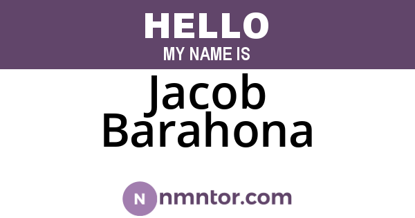 Jacob Barahona