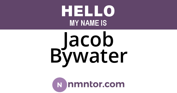 Jacob Bywater