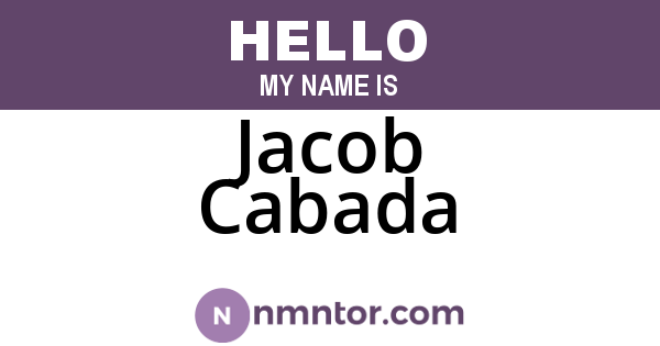 Jacob Cabada