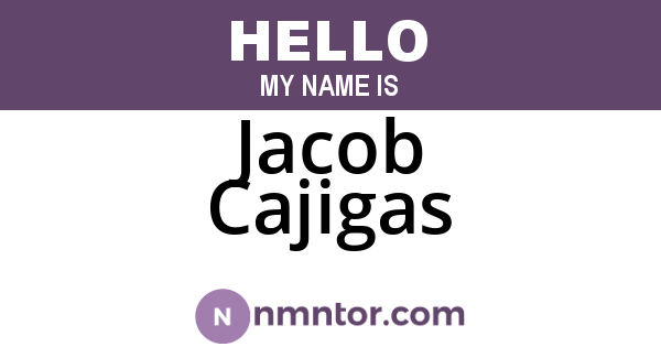 Jacob Cajigas