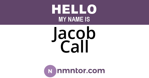 Jacob Call