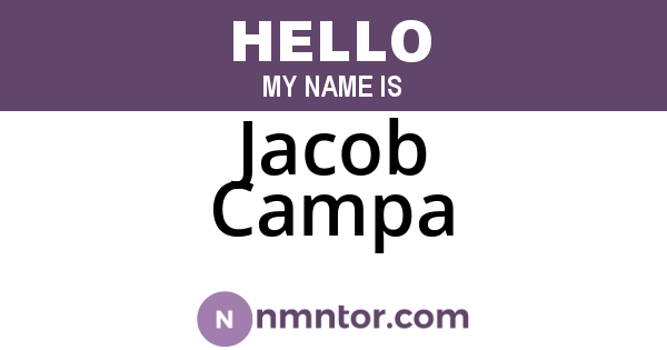 Jacob Campa