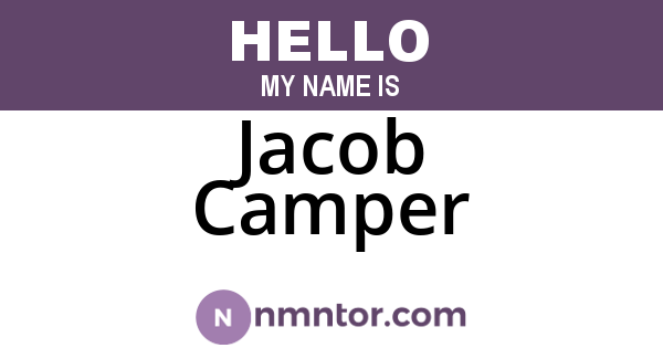 Jacob Camper