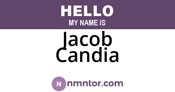 Jacob Candia