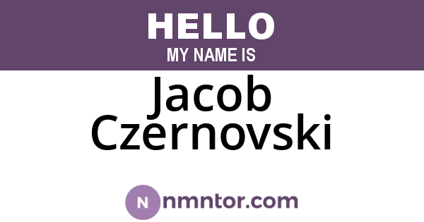 Jacob Czernovski