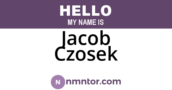 Jacob Czosek