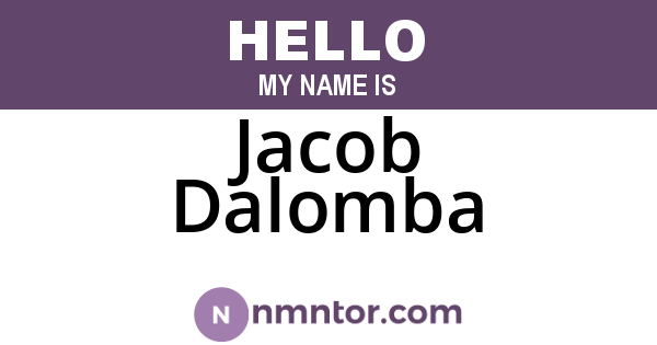 Jacob Dalomba