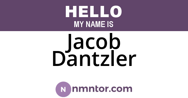 Jacob Dantzler