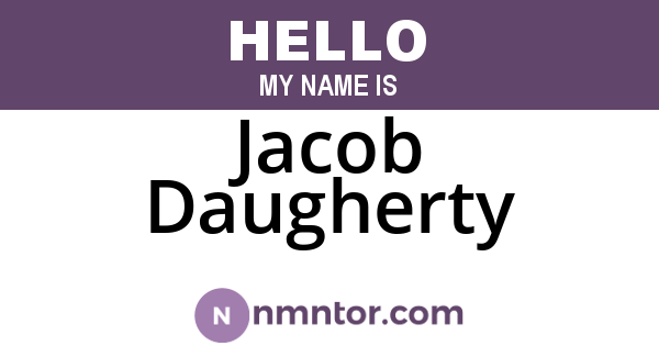 Jacob Daugherty