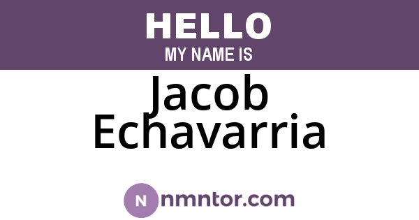 Jacob Echavarria
