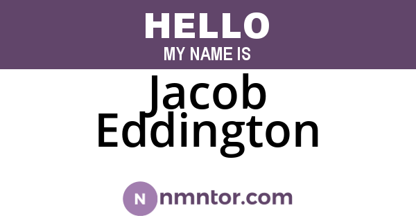 Jacob Eddington