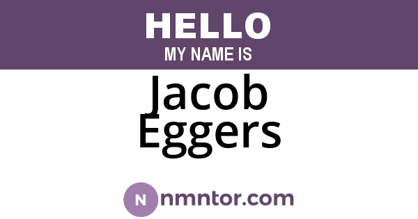 Jacob Eggers
