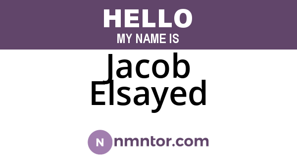 Jacob Elsayed
