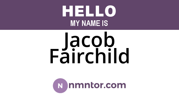 Jacob Fairchild