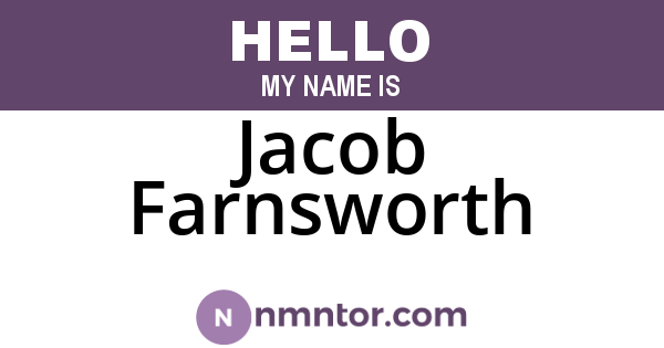 Jacob Farnsworth