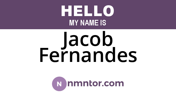 Jacob Fernandes
