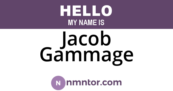 Jacob Gammage