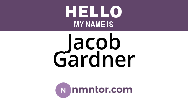 Jacob Gardner