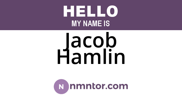 Jacob Hamlin