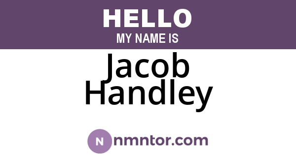 Jacob Handley