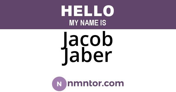 Jacob Jaber
