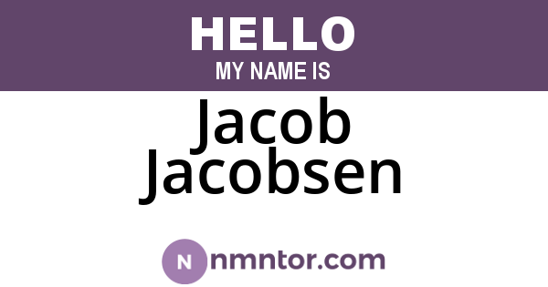 Jacob Jacobsen