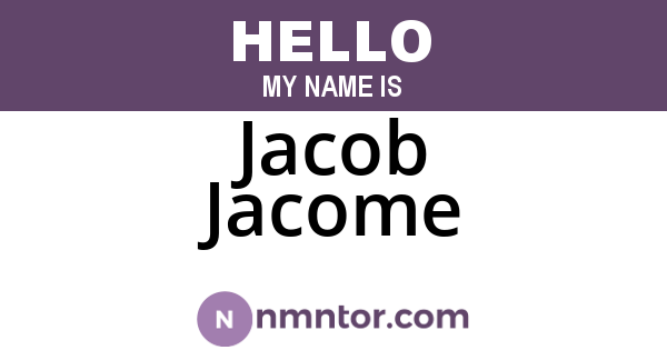 Jacob Jacome