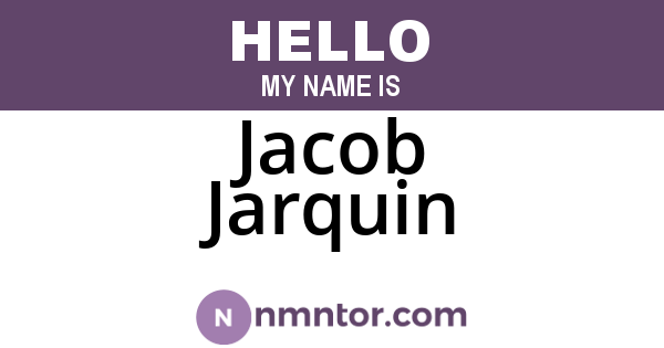 Jacob Jarquin
