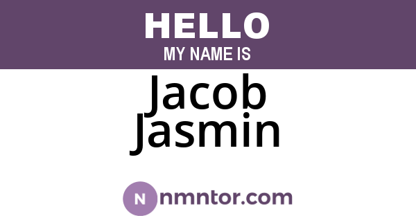Jacob Jasmin