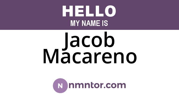 Jacob Macareno
