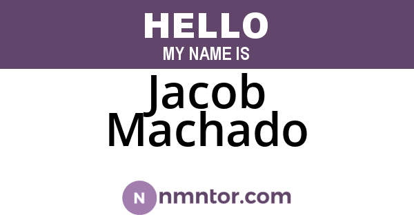 Jacob Machado