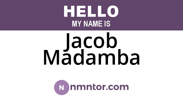 Jacob Madamba