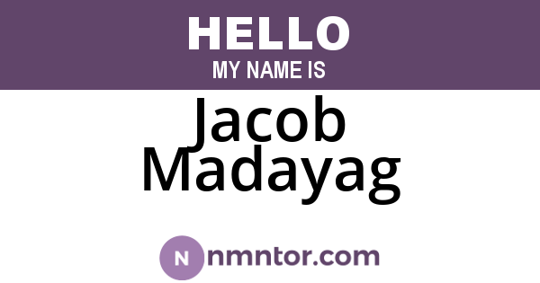 Jacob Madayag