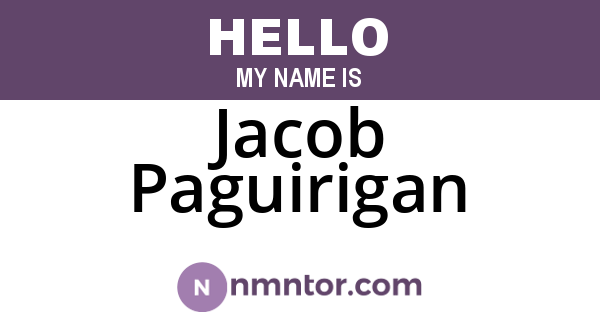 Jacob Paguirigan