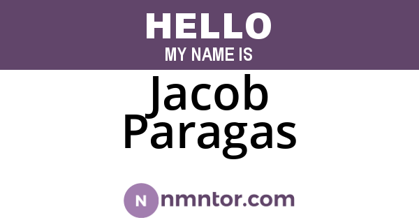 Jacob Paragas