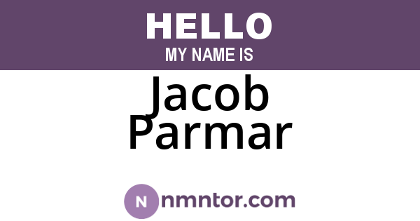 Jacob Parmar