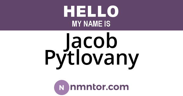 Jacob Pytlovany