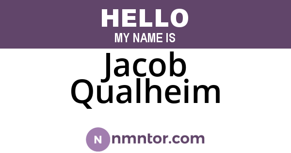 Jacob Qualheim