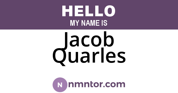 Jacob Quarles