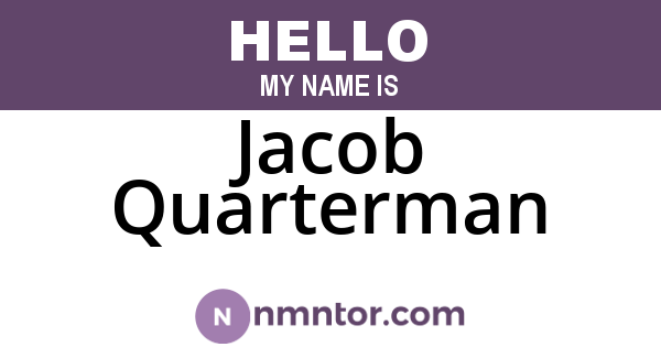 Jacob Quarterman