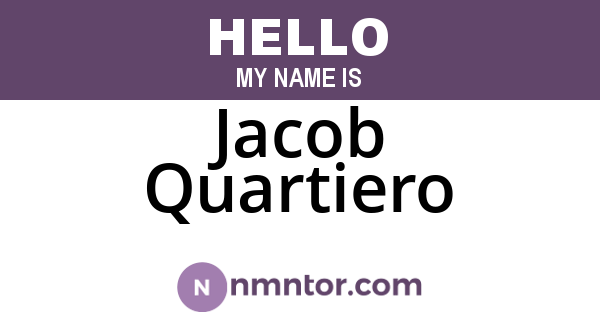 Jacob Quartiero