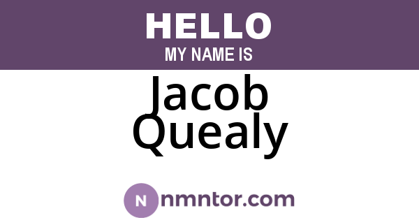 Jacob Quealy