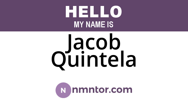 Jacob Quintela