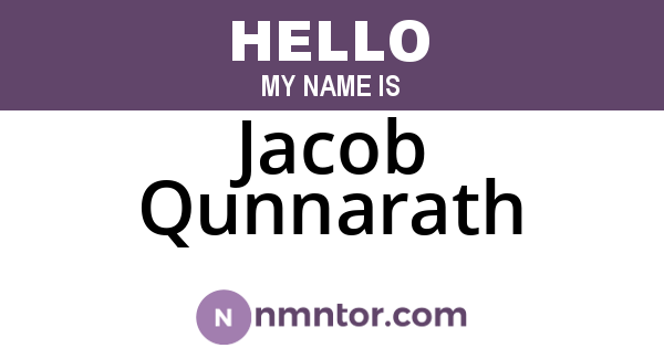 Jacob Qunnarath
