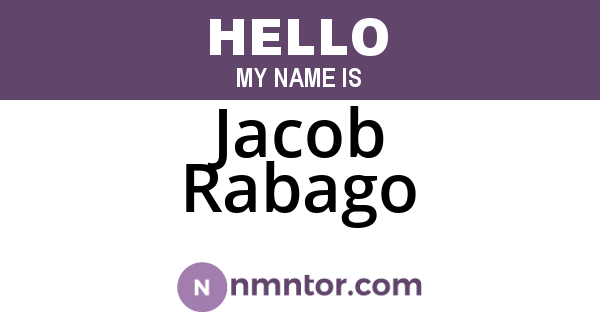 Jacob Rabago