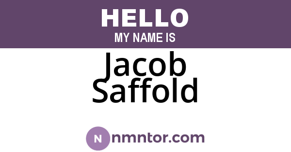 Jacob Saffold