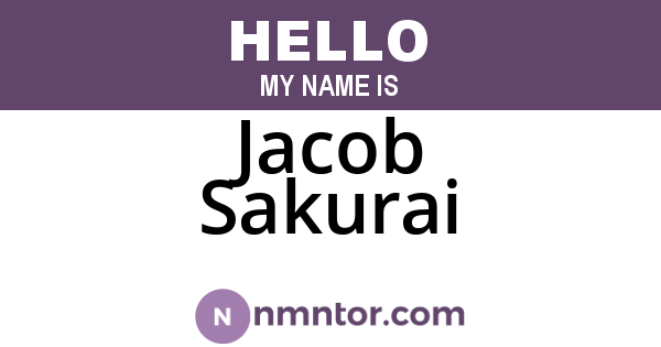 Jacob Sakurai