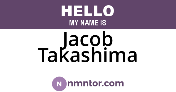 Jacob Takashima