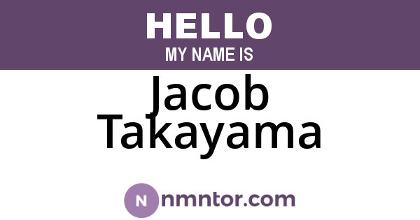 Jacob Takayama